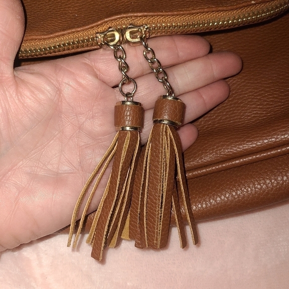 Caramel color crossbody bag - Picture 4 of 7